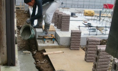 ニコマビル　外構工事